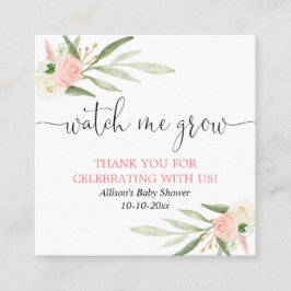 Sehen Sie, wie ich pinkfarbene goldene Grünpflanze Begleitkarte