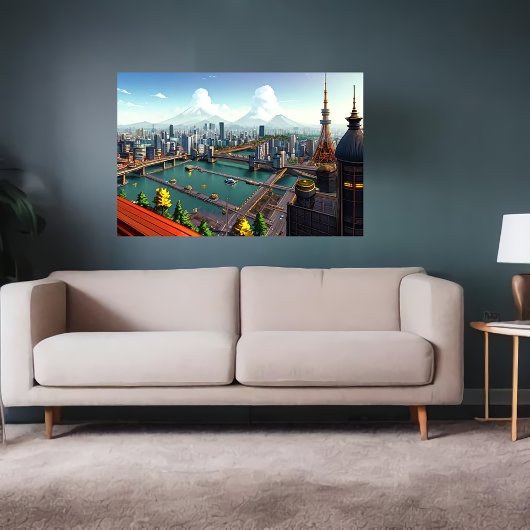 Sehen Sie, wie Tokio aussieht | AI Art Poster