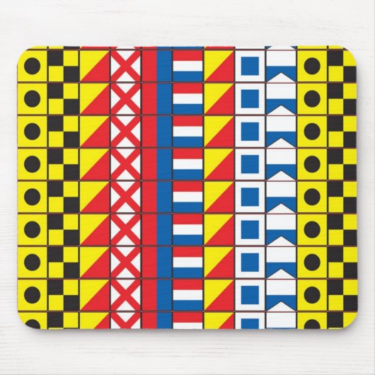 Sehen Sie Worthy_Signal Flaggen mousepad (Vorne)