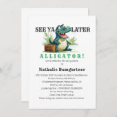 Sehen Sie Ya Spater Alligator geht weg Einladung (Vorne/Hinten)