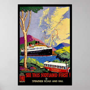 Sehen Sie zuerst Schottland Poster