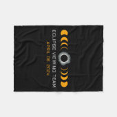 Sehen Team Funny Total Solar Eclipse Astronomie Fleecedecke (Vorderseite (Horizontal))