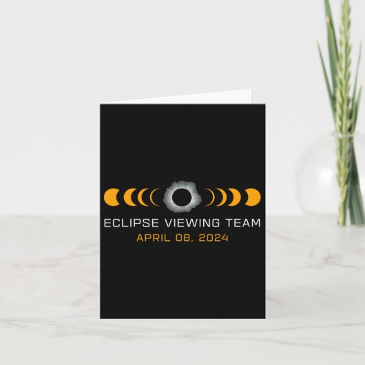 Sehen Team Funny Total Solar Eclipse Astronomie Karte (Vorderseite)