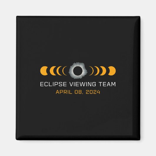 Sehen Team Funny Total Solar Eclipse Astronomie Magnet (Vorne)