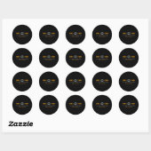 Sehen Team Funny Total Solar Eclipse Astronomie Runder Aufkleber (Blatt)