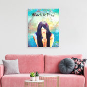 Sehen und beten leinwanddruck (Insitu (Wohnzimmer))