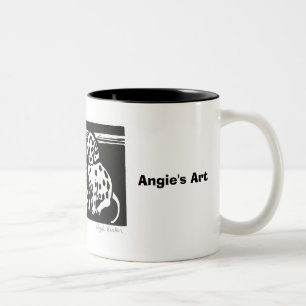 Sehende Angies Kunst "beschmutzt" Tasse