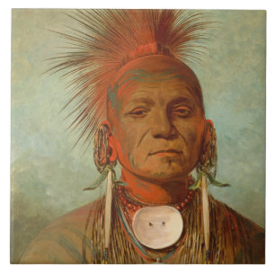 SehenSie, ein Iowa-Medizin-Mann, 1844 Fliese