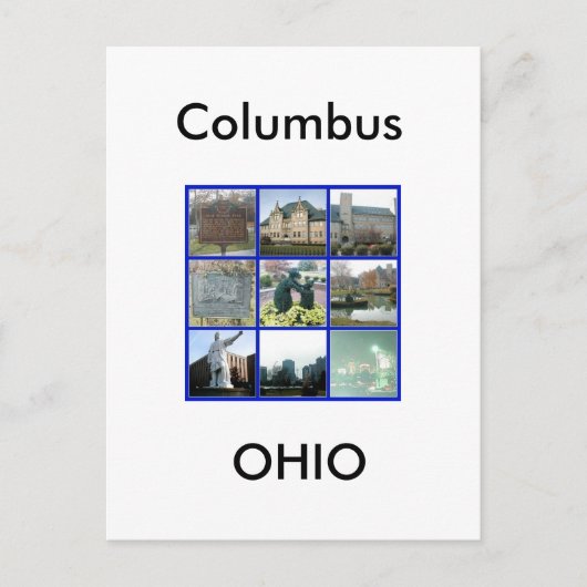 Sehenswürdigkeit Columbus, Ohio Postkarte (Vorderseite)