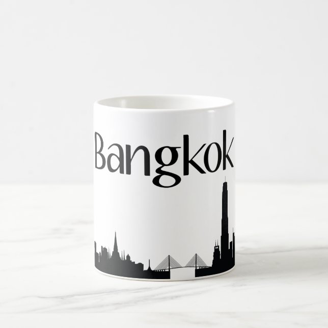Sehenswürdigkeit-Geschenk-Tasse Bangkoks, Thailand Kaffeetasse (Mittel)