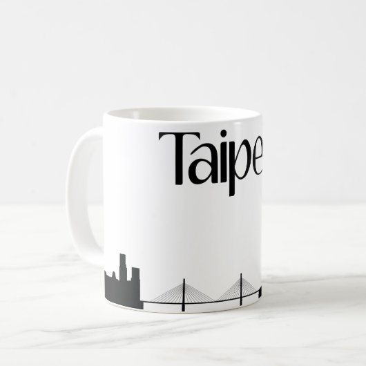 Sehenswürdigkeit-Geschenk-Tasse Taipehs, Taiwan Kaffeetasse (Vorderseite Links)