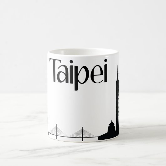 Sehenswürdigkeit-Geschenk-Tasse Taipehs, Taiwan Kaffeetasse (Mittel)