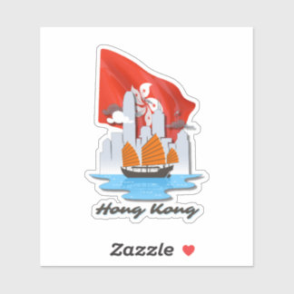 Sehenswürdigkeit Hongkong Aufkleber
