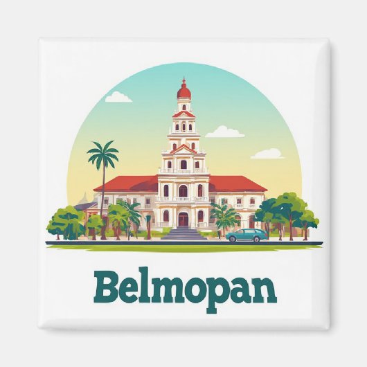 Sehenswürdigkeit in Belmopan Magnet (Vorne)