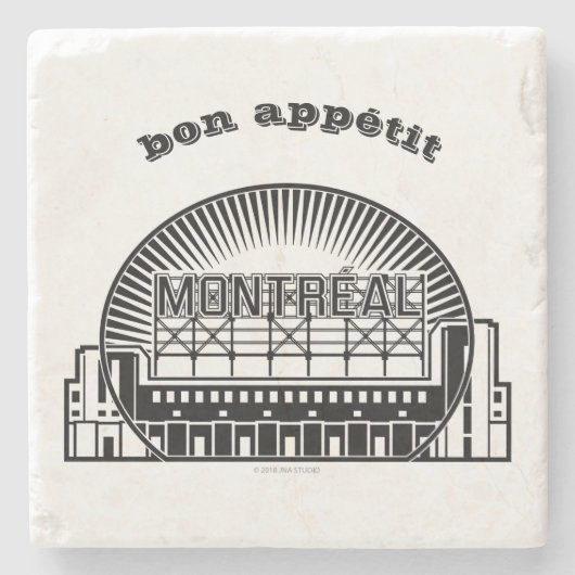 Sehenswürdigkeit Montreal Steinuntersetzer (Vorderseite)