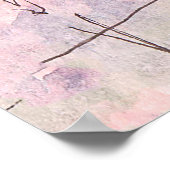 Sehenswürdigkeit Paris mit Aquarell an einem regne Poster (Ecke)