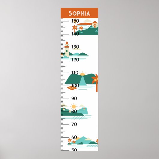 Sehenswürdigkeit-Wachstumstabelle Poster (Vorne)