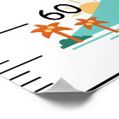 Sehenswürdigkeit-Wachstumstabelle Poster (Ecke)