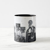 Sehenswürdigkeiten der Stadt Zweifarbige Tasse (Mittel)