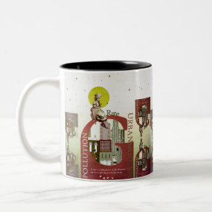 Sehenswürdigkeiten der Stadt Zweifarbige Tasse