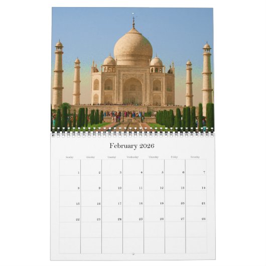 Sehenswürdigkeiten der Welt 2025 Kalender (Feb 2026)