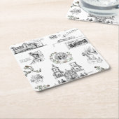 Sehenswürdigkeiten in Arizona-Untersetzer Rechteckiger Pappuntersetzer (angewinkelt)