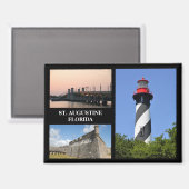 Sehenswürdigkeiten in St. Augustine, Florida Magnet (Vorderseite/Rückseite)