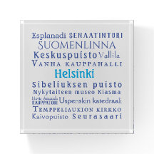 Sehenswürdigkeiten von Helsinki Paperweight