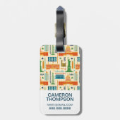 Sehenswürdigkeiten von USA Gepäckanhänger (Rückseite vertikal)