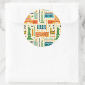 Sehenswürdigkeiten von USA Runder Aufkleber (Tasche)