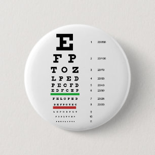 Sehkarte von Snellen für Augenarzt Button