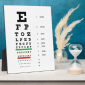 Sehkarte von Snellen für Augenarzt Fotoplatte (Seite)