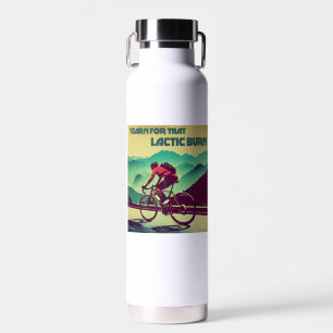 Sehne nach jenem Milchsäure-Brennen beim Radfahren Trinkflasche