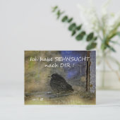 Sehnsucht nach Dir - Postkarte (Stehend Vorderseite)
