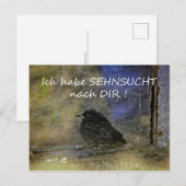 Sehnsucht nach Dir - Postkarte (Vorne/Hinten)