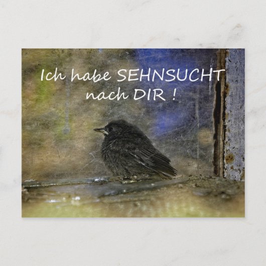 Sehnsucht nach Dir - Postkarte (Vorderseite)