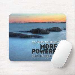 "Sehnsucht nach Erfolg" Motivation Affirmation Mousepad