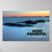 "Sehnsucht nach Erfolg" Motivation Affirmation Poster (Vorne)