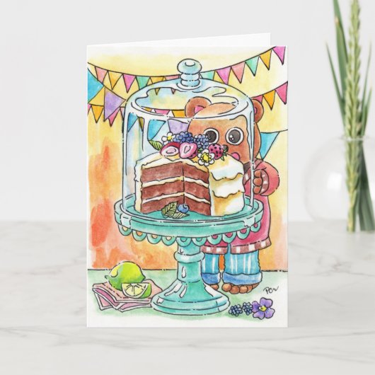 Sehnsucht nach Kuchen Karte (Vorderseite)