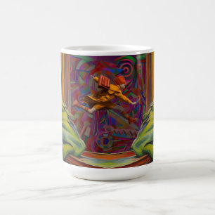 Sehnsüchtig betrachtende Bewegungs-Tasse Kaffeetasse