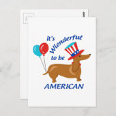sehnsüchtig nach Amerikanern Postkarte (Vorne/Hinten)