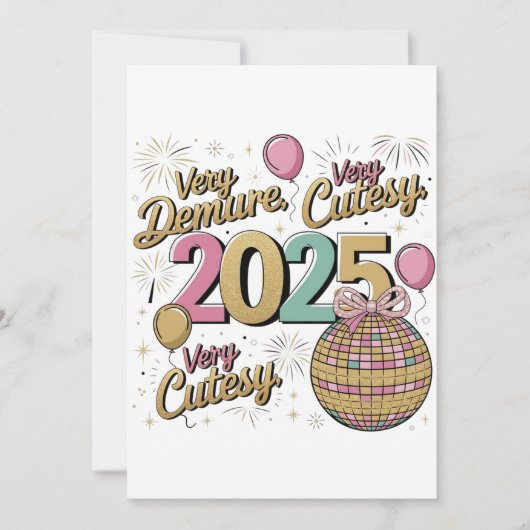 "Sehr 2025 Vibes" Feiertagskarte (Vorderseite)