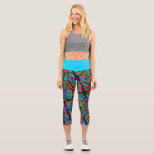 Sehr abstrakte Formen Art 10 Capri Leggings (Vorderseite)