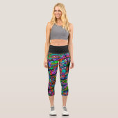 Sehr abstrakte Formen Art 10 Capri Leggings (Vorderseite)