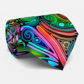 Sehr abstrakte Formen Art 10 Krawatte (Gerollt)