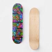 Sehr abstrakte Formen Art 10 Skateboard (Vorderseite)