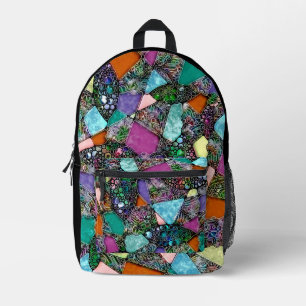 Sehr abstrakte Formen Art 11 Bedruckter Rucksack