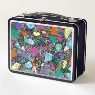 Sehr abstrakte Formen Art 11 Metall Brotdose