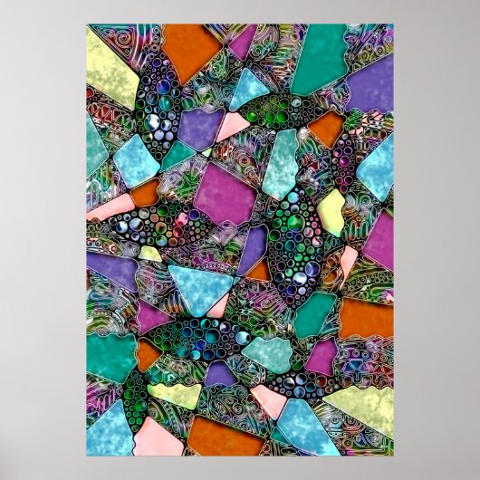 Sehr abstrakte Formen Art 11 Poster (Vorne)