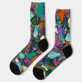 Sehr abstrakte Formen Art 11 Socken (Linkes Detail)